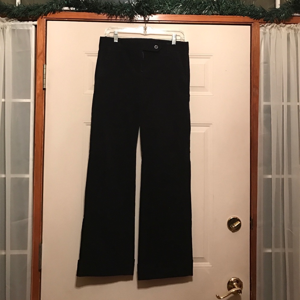 J Crew Corduroy Black Pants Size 2